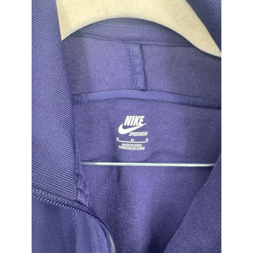 Nike Sportswear Retro Track Jacket Women Medium‎ Purple Athletic Workout Gym